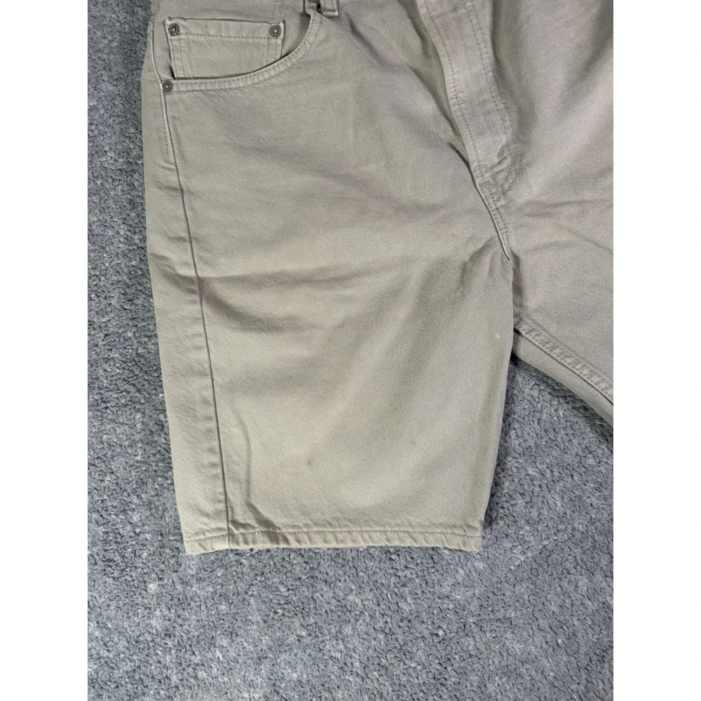 Vintage Y2K Men's Levi's Gray Jean Shorts 505 Regular Fit 36 (35) Made In USA